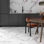 Picture of Bianca White Carrara Matte Porcelain Tiles