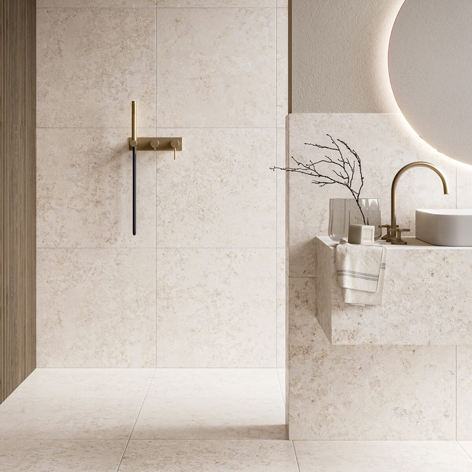Jenicer White Stone Porcelain Tile