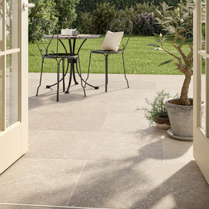 Picture of  Hampstead Cream Antique Outdoor Porcelain Paving Slab Tiles