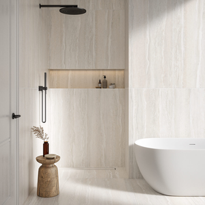 Picture of Alessia Cotton Travertine Effect Porcelain Tiles