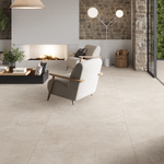 Picture of Arles White Stone Effect Porcelain Tiles