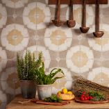Picture of Delphine Mustard Patterned Tiles