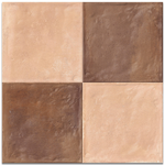 Picture of Terracotta Natural Checkerboard Tiles