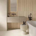 Picture of Scandi Light Oak Slatted Wood Effect Porcelain Tiles