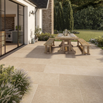 Picture of Hampstead Beige Antiqued Porcelain Paving 903x603x20mm - 21.8 SQM Job Lot