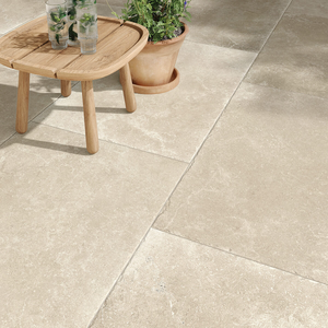 Picture of Charterhouse Beige Antiqued Outdoor Porcelain Paving Slab Tiles