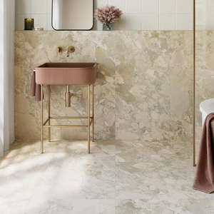 Picture of Fiorella Sage Green Matte Marble Effect Porcelain Tiles