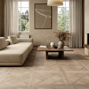 Picture of Elder Light Oak Parquet Wood Effect Porcelain Tiles