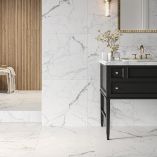 Picture of Chiara White Statuario Marble Effect Porcelain Tiles