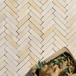 Picture of Tuscan Beige Sandstone Sawn & Tumbled Cobbles