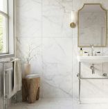 Picture of Lucca Statuario Matte Marble Effect Porcelain Tiles