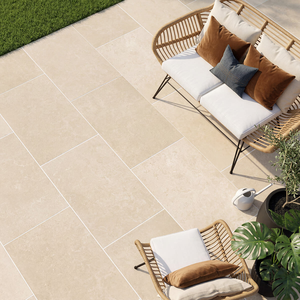 Picture of Burford Beige Stone Effect Porcelain Paving Slabs