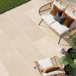 Picture of Burford Beige Stone Effect Porcelain Paving Slabs