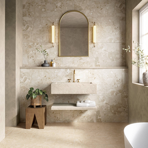 Picture of Salerno Cream Ceppo Stone Effect Porcelain Tiles 