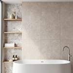 Picture of Salerno Greige Stone Effect Porcelain Tiles