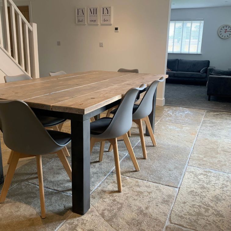 Somerset Limestone Tiles - Tumbled & Brushed