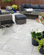 Picture of Charterhouse Bianco Antiqued Outdoor Porcelain Paving Slab Tiles