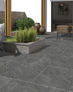 Picture of Lithos Black Porcelain Paving Slabs