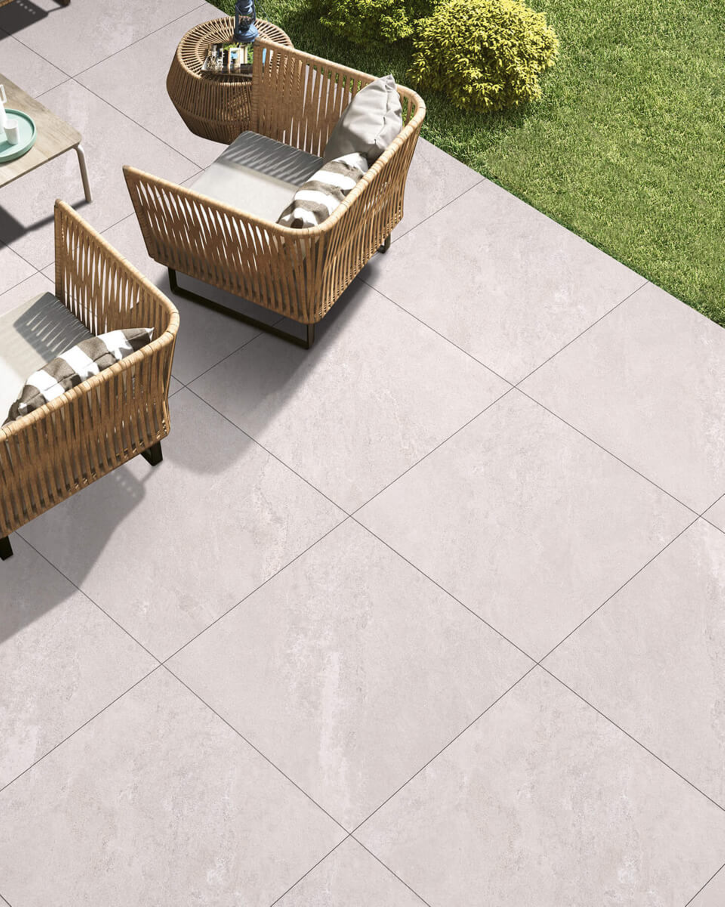 Landstone White 60x60cm Porcelain Paving | Stone Store