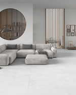 Picture of Grosvenor Bianco Concrete Effect Porcelain Tiles