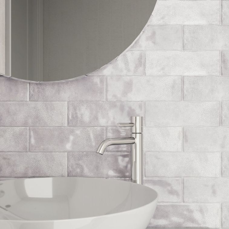 Salcombe Gris Crackle Metro Tiles