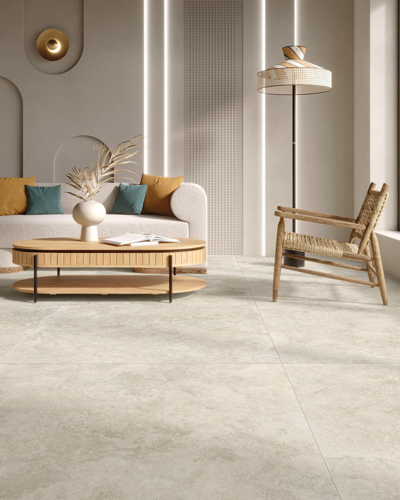 Stonebrook Bianco Stone Effect Porcelain Tiles | Stone Store
