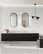 Picture of Onyx White Polished Marble Effect Porcelain Tiles