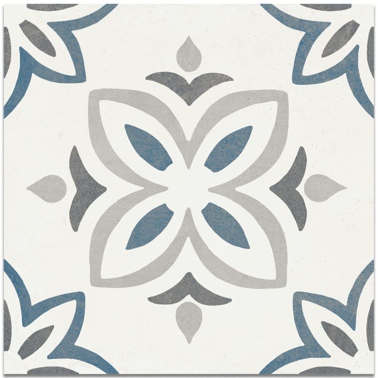 Shop Flower Azul Pattern Tiles Online | Stone Store