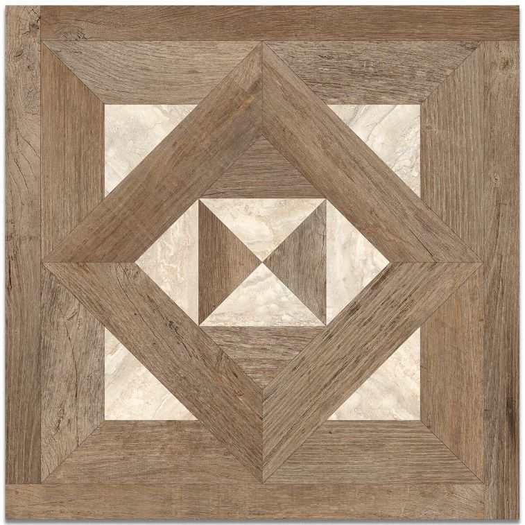 Versailles Chic Brown Décor Wood Effect Porcelain Tiles | Stone Store