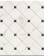Picture of Pantheon Carrara White Patterned Tiles