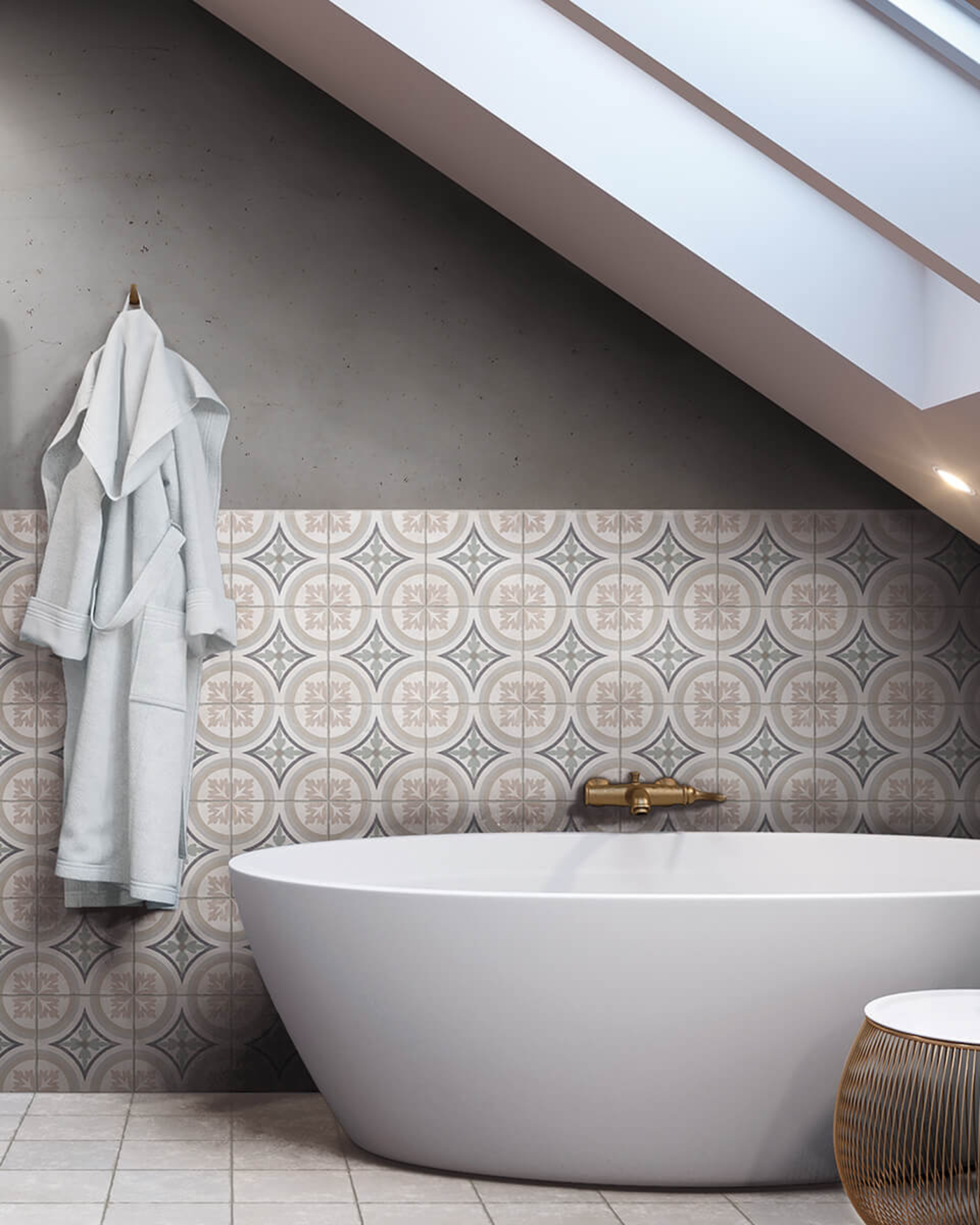 Shop Byblos White Pattern Tiles Online | Stone Store
