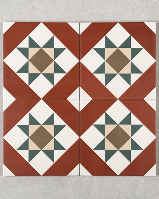 Shop Marlow Red Pattern Tiles Online | Stone Store