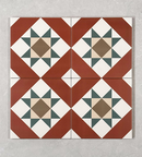 Picture of Marlow Red Patterned Tiles
