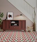 Picture of Marlow Red Patterned Tiles