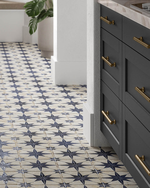 Picture of Celestial Blue Patterned Tiles