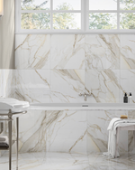 Picture of Gilded Ember Polished Marble Effect Porcelain Tiles 