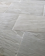 Picture of Umbrian Grey Brushed Sandstone Outdoor Paving Slabs