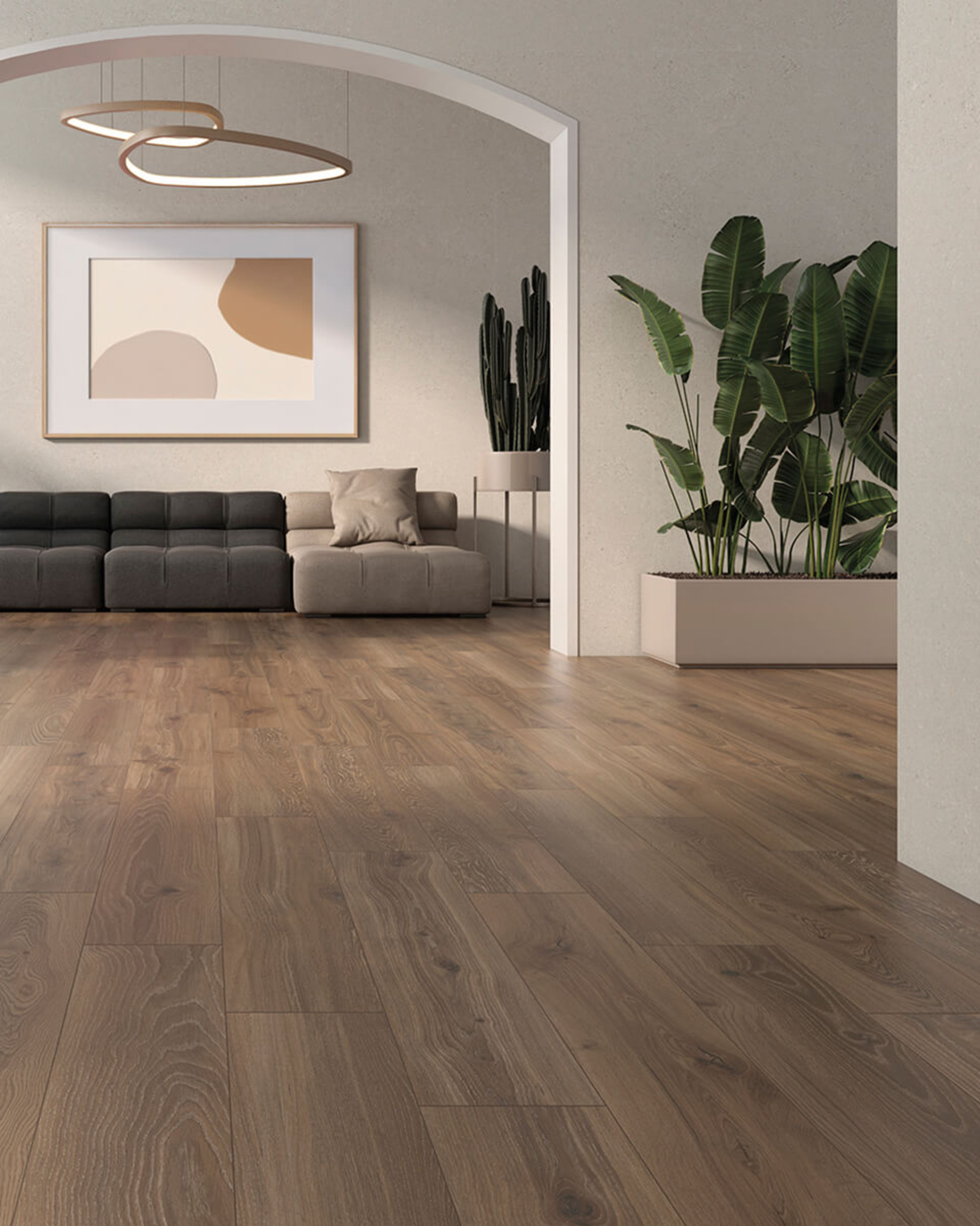 Nordic Cognac Walnut Wood Effect Porcelain Planks | Stone Store