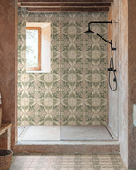 Picture of Lotus Sage Green Patterned Tiles