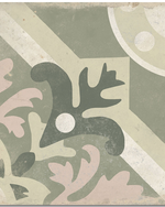 Picture of Lotus Sage Green Patterned Tiles
