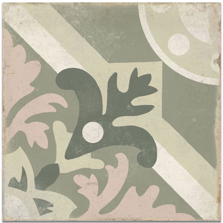 Shop Lotus Sage Green Pattern Tiles Online | Stone Store