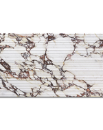 Picture of Calacatta Viola Nouveaux Fluted Matte Porcelain Tiles