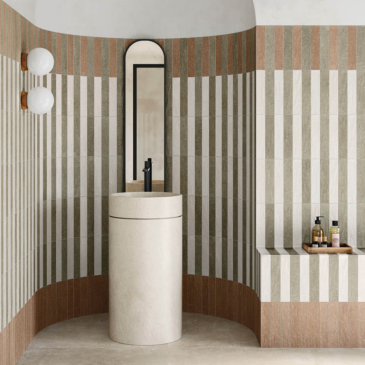 Shop Solace Clay Terrazzo Effect Brick Tiles Online | Stone Store
