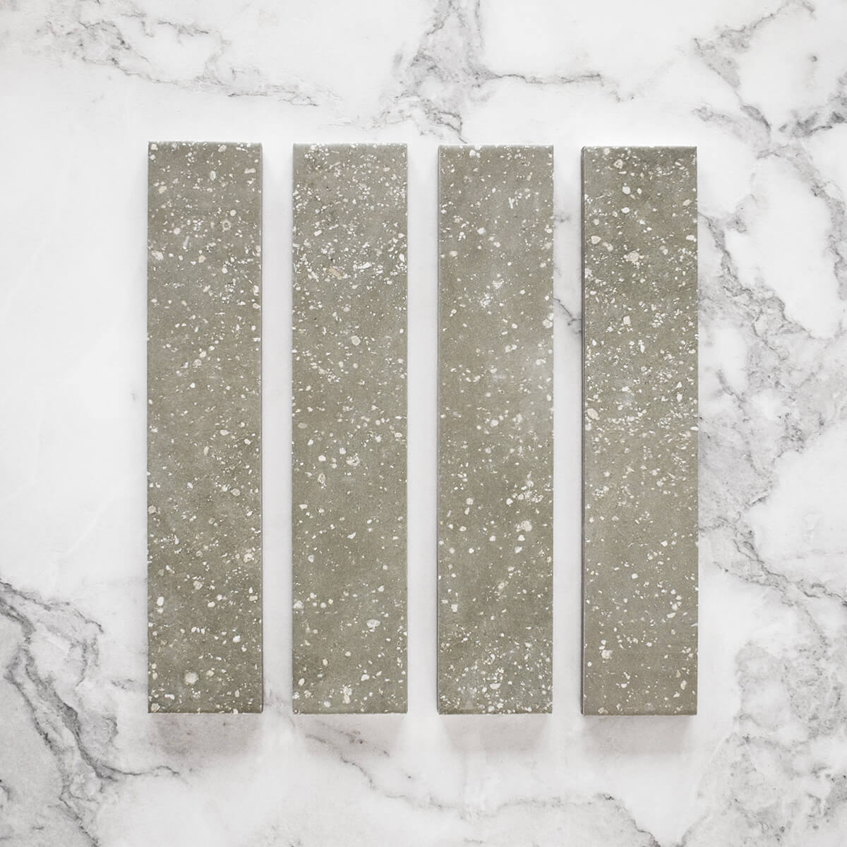 Shop Solace Green Terrazzo Effect Brick Tiles Online | Stone Store
