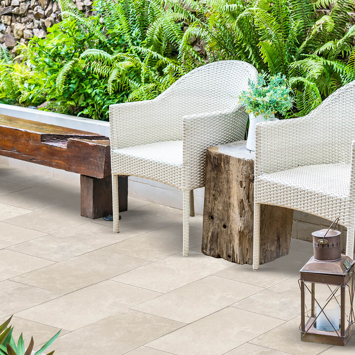 Heritage Flax porcelain paving 600x400x20mm - Job Lot | Stone Store