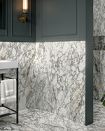 Picture of Lucia Arabescato Marble Effect Porcelain Tiles