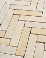 Picture of Tuscan Beige Sandstone Sawn & Tumbled Cobbles