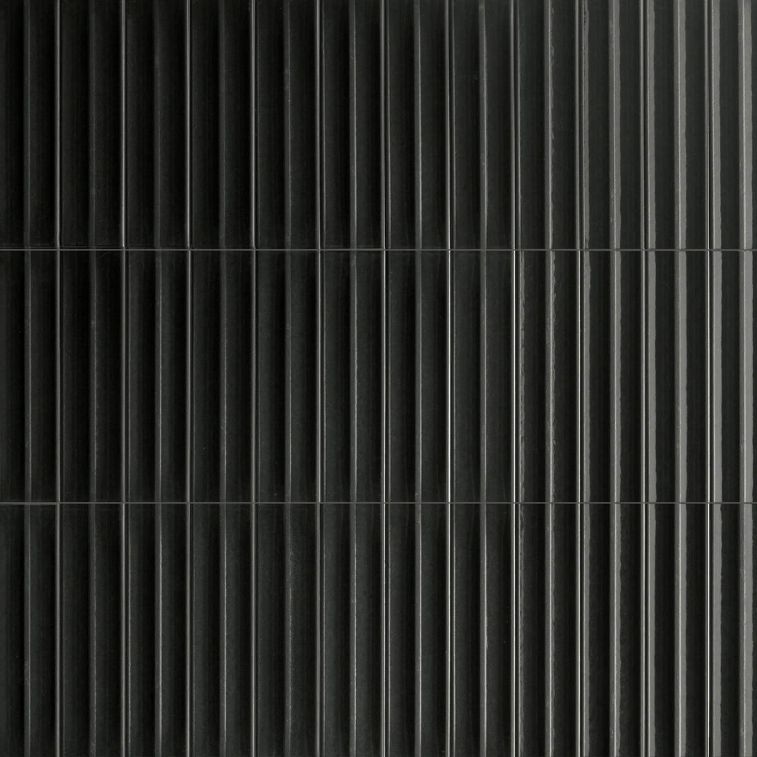 Brixton Charcoal Black Metro Tiles
