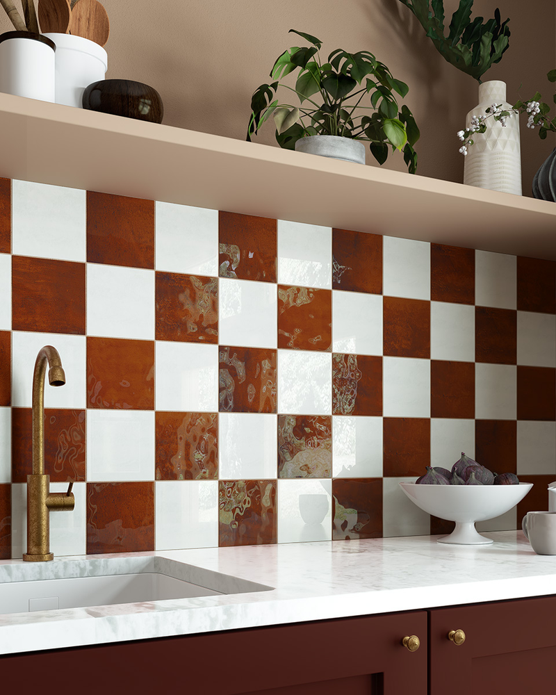 Shop Carmella Burnt Red Zellige-Effect Ceramic Tiles. | Stone Store