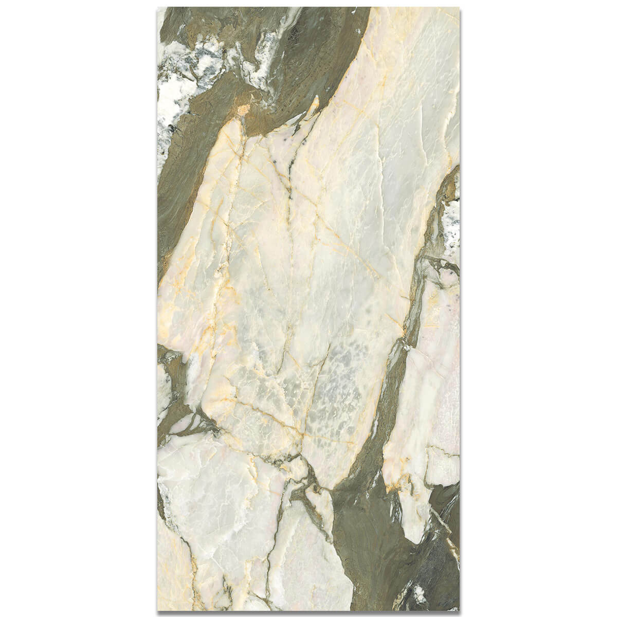 Iris Green Polished Marble Effect Porcelain Tiles | Stone Store